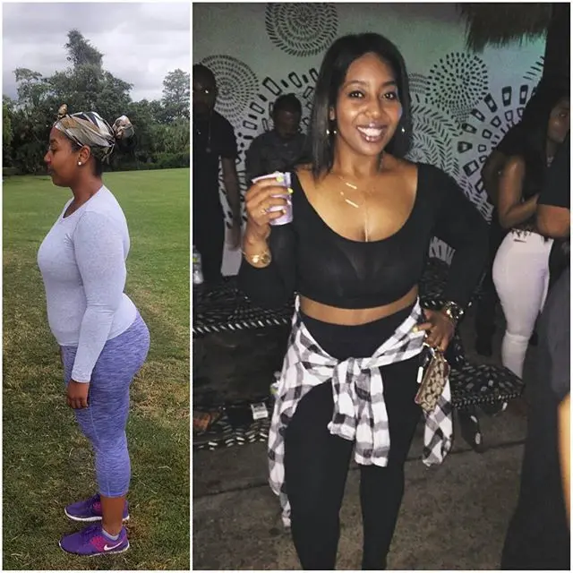 Marissa before and after her A2A Fitness body transformation